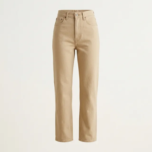 Straight ecru jeans